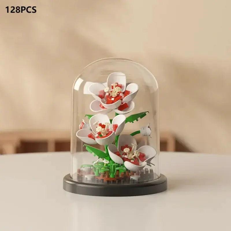  Eternal Bouquet Rose Building Blocks 3D Display Kit -  ToylandEU™