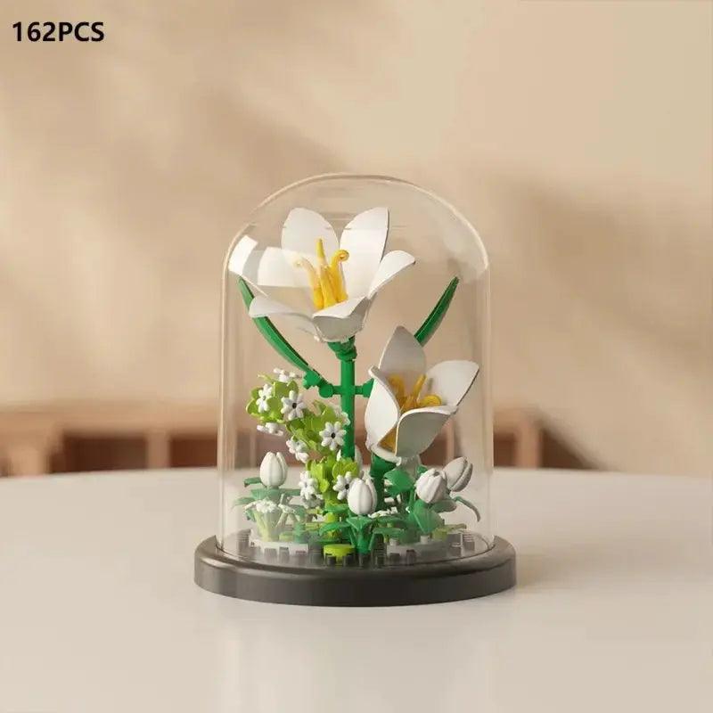  Eternal Bouquet Rose Building Blocks 3D Display Kit -  ToylandEU™