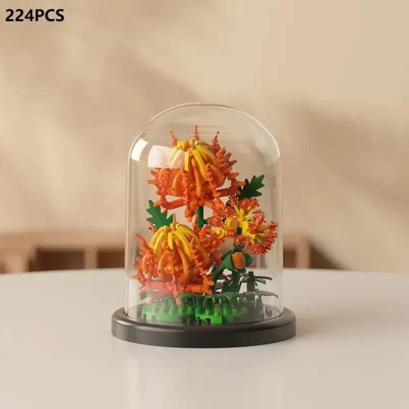  Eternal Bouquet Rose Building Blocks 3D Display Kit -  ToylandEU™