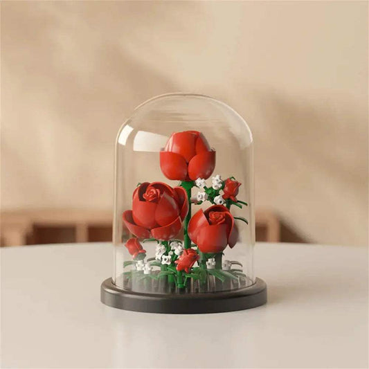  Eternal Bouquet Rose Building Blocks 3D Display Kit -  ToylandEU™
