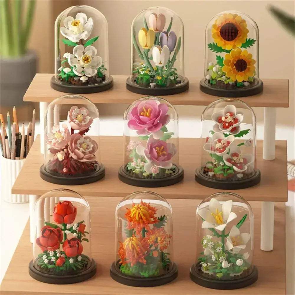 Eternal Flower Bonsai Micro Building Blocks Home Decor Gift - ToylandEU