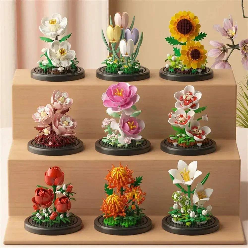 Eternal Flower Bonsai Micro Building Blocks Home Decor Gift - ToylandEU