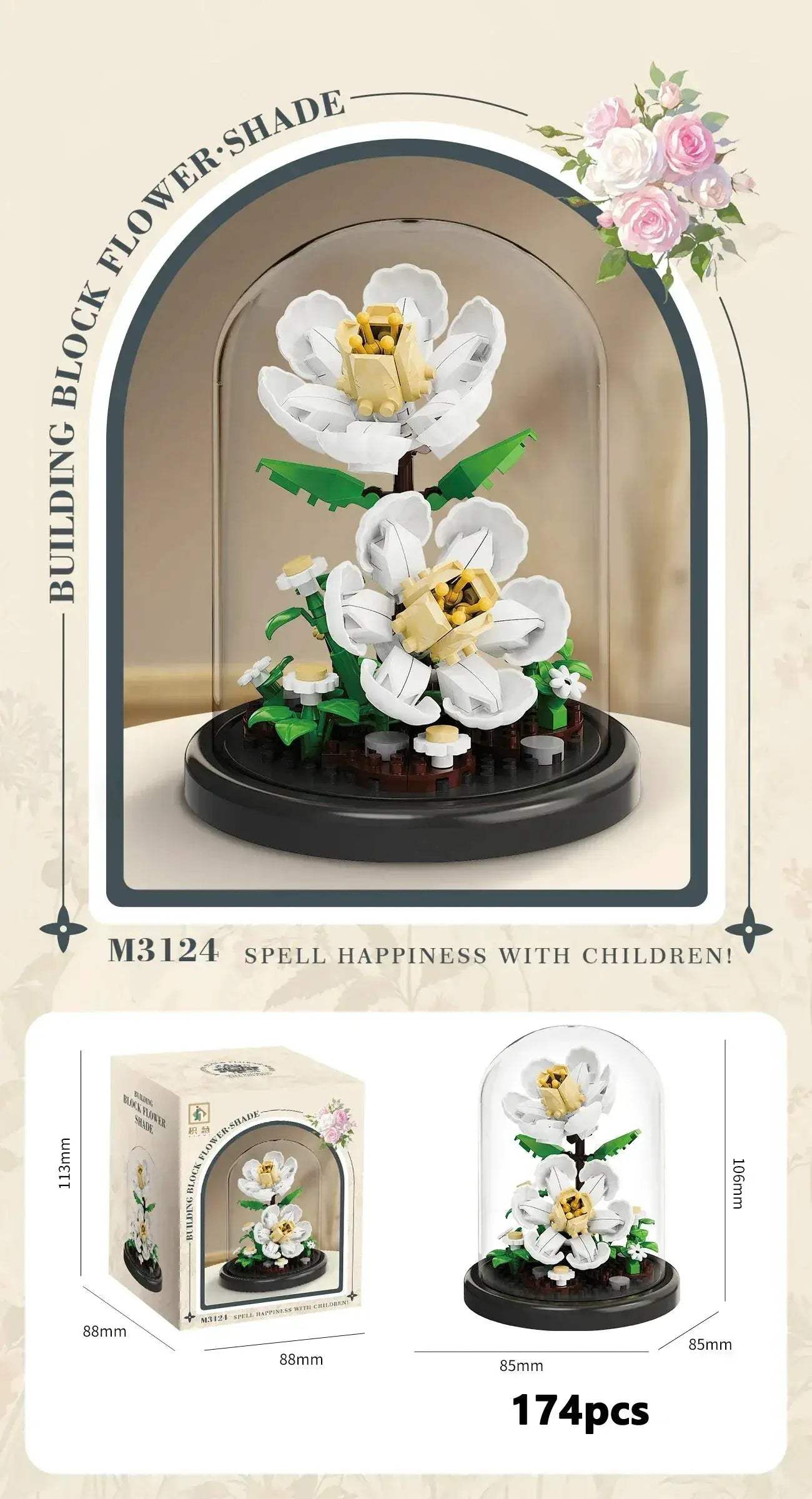 Eternal Flower Bonsai Micro Building Blocks Home Decor Gift - ToylandEU