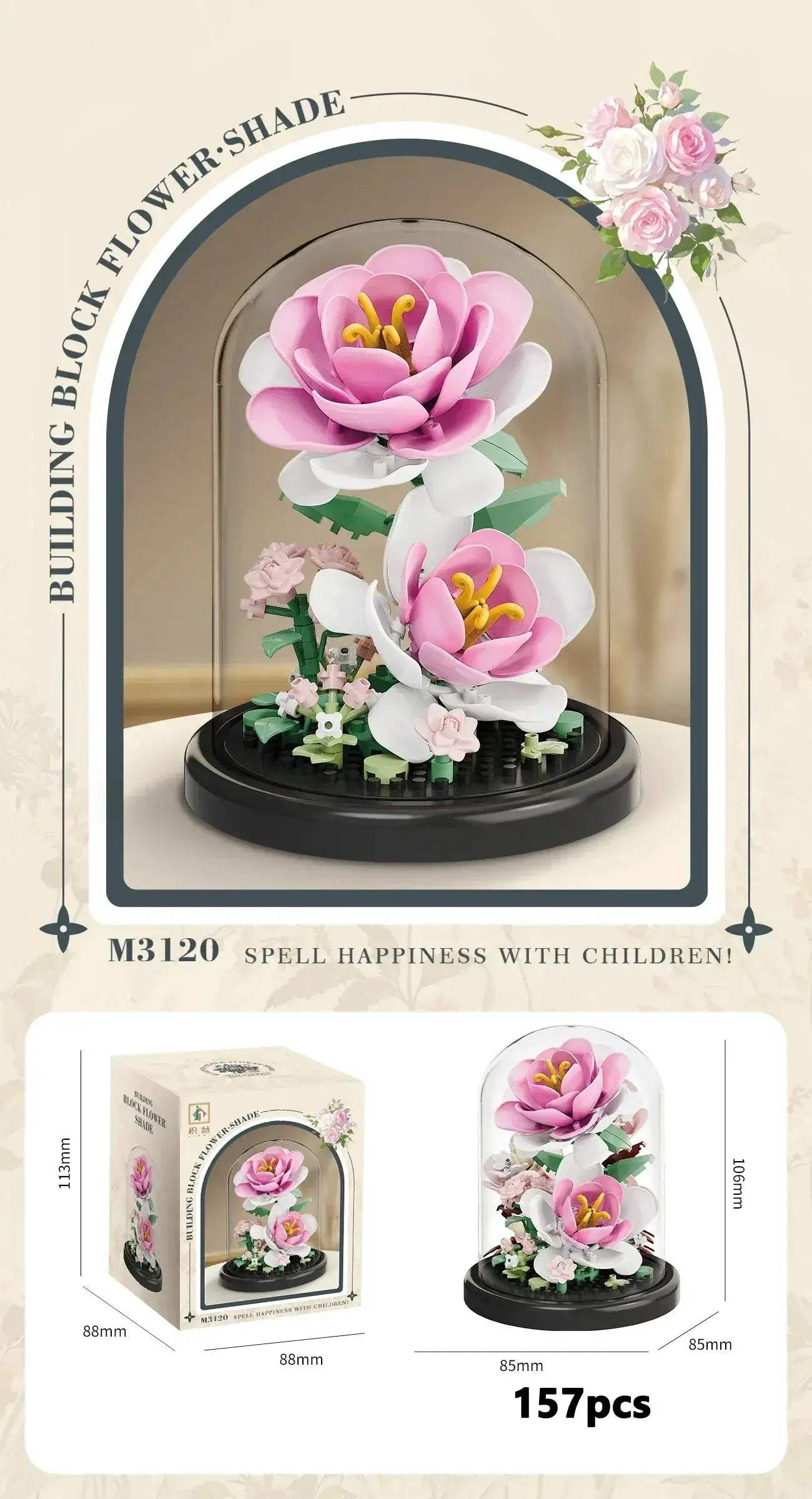 Eternal Flower Bonsai Micro Building Blocks Home Decor Gift - ToylandEU