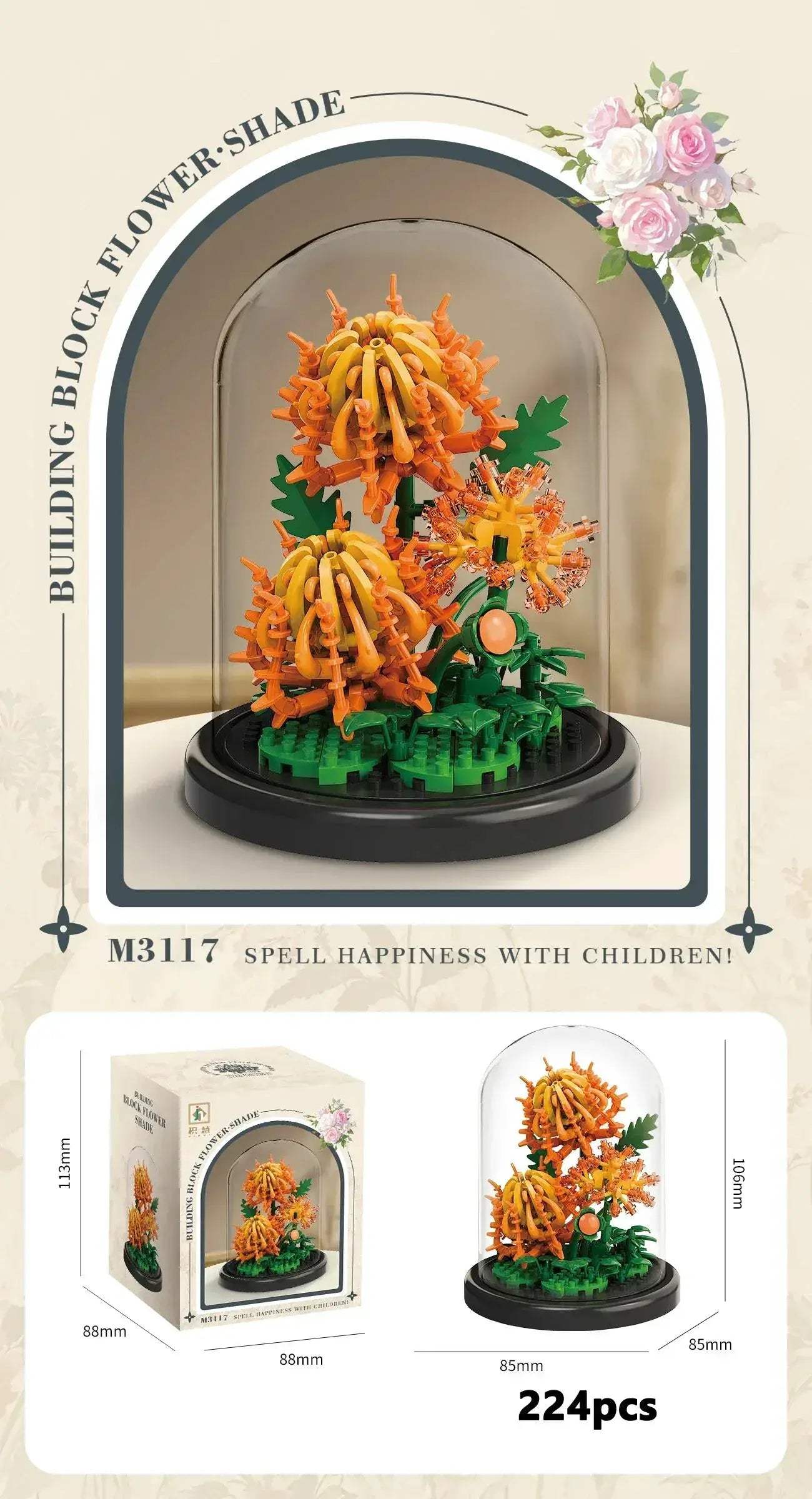 Eternal Flower Bonsai Micro Building Blocks Home Decor Gift - ToylandEU