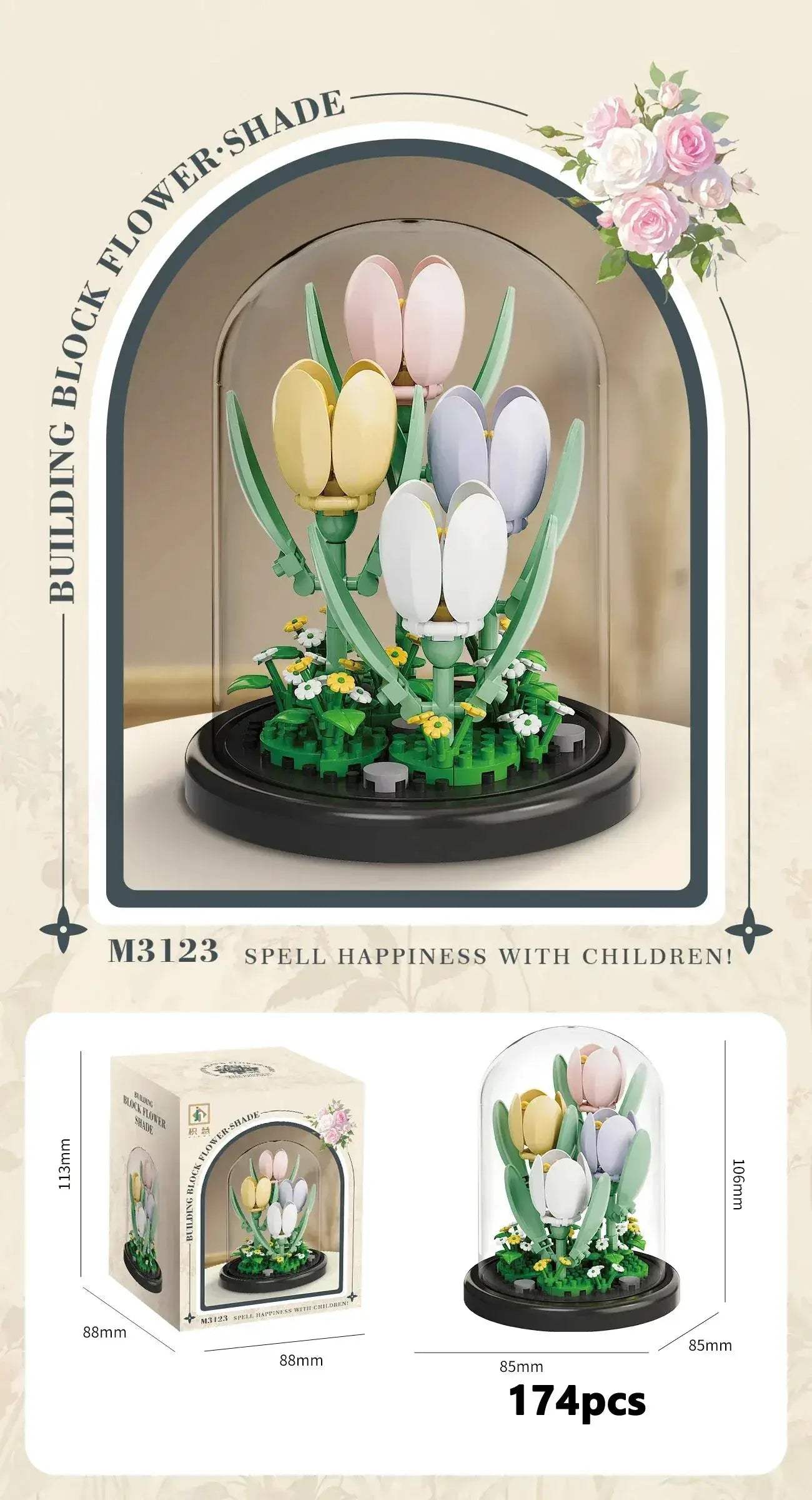 Eternal Flower Bonsai Micro Building Blocks Home Decor Gift - ToylandEU