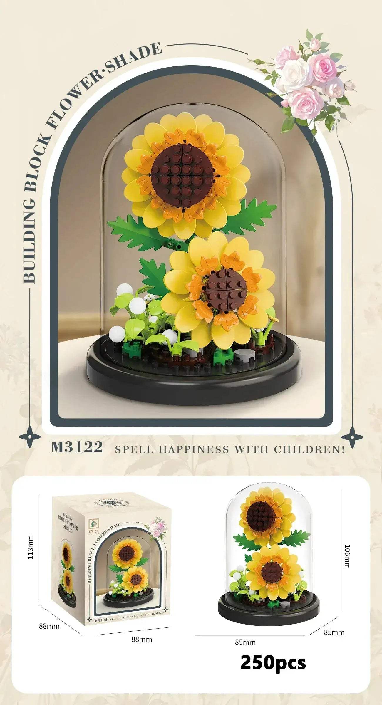 Eternal Flower Bonsai Micro Building Blocks Home Decor Gift - ToylandEU