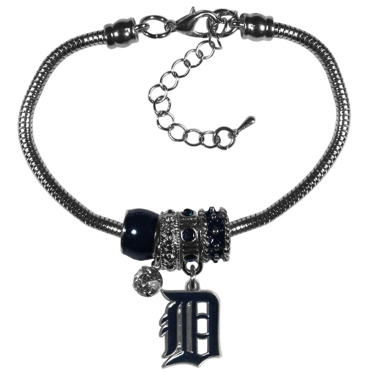  Detroit Tigers Euro Bead Bracelet With Rhinestones -  ToylandEU™