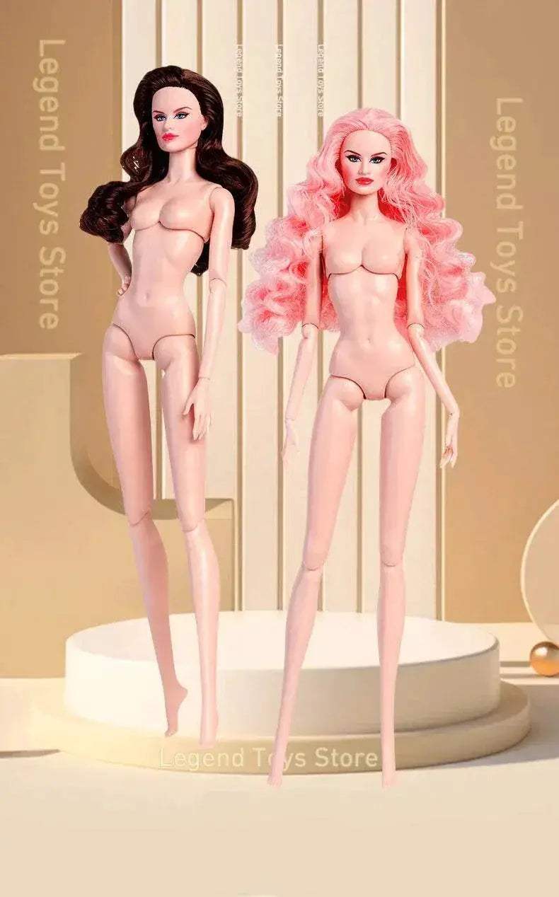 European Fashion 1/6 BJD Doll Pink Body Blond Hair White Skin - ToylandEU
