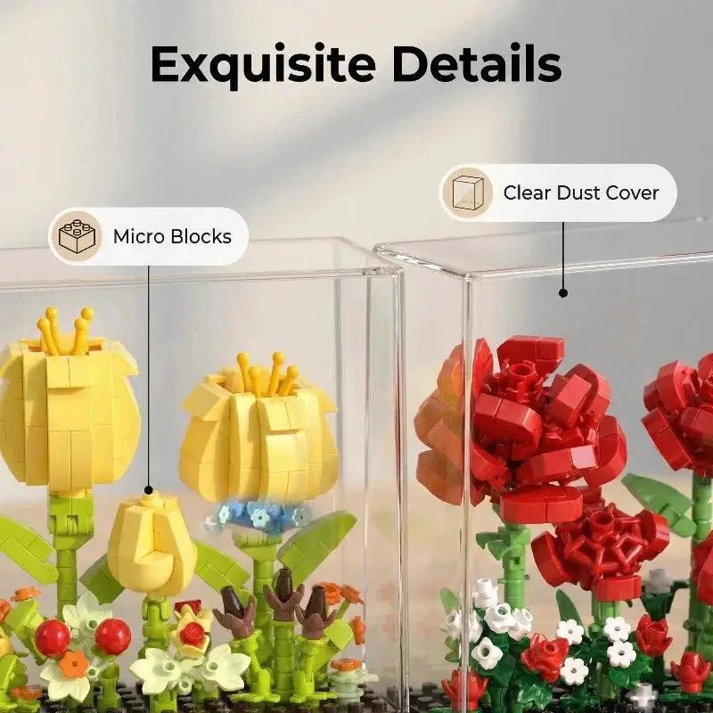  Everlasting Flower Building Block Bouquet Home Decor -  ToylandEU™