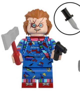 Lego Compatible Evil Doll Figure Posable With Signature Weapons Custom Printed - ToylandEU