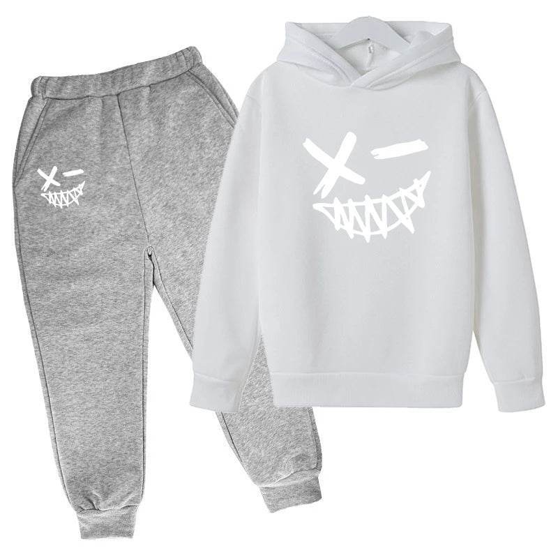 Evil Smile Printed 2024 Baby Summer Clothes for Children From 1 to 12 Years Kids Clothes Boys Child Sets Suit for Girls Boy Set - ToylandEU