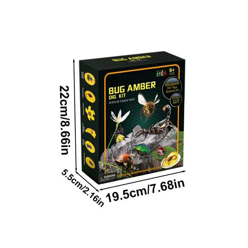 Excavate Fly Toys Kit Amber Excavation Toys Fly Model Interactive STEM Toy Science Kits Educational Dig Set Animal - ToylandEU