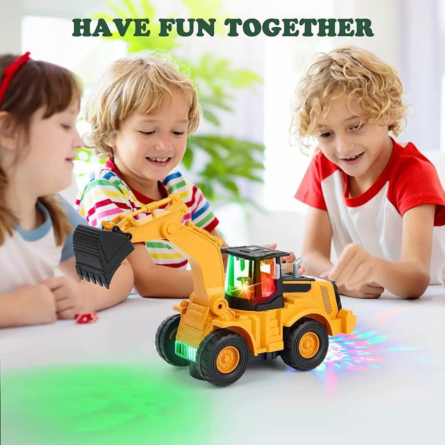 Excavator Truck Kids Toys: Construction Digger Toy with Light - ToylandEU