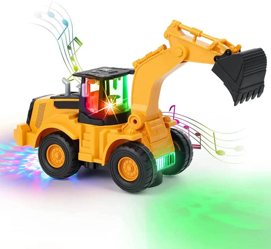 Excavator Truck Kids Toys: Construction Digger Truck with Light - ToylandEU