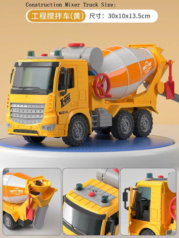 Exciting Engineering Mixer Truck Toy Set for Kids - Lights & Music - ToylandEU