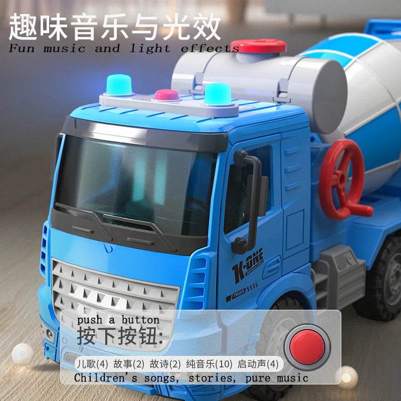 Exciting Engineering Mixer Truck Toy Set for Kids - Lights & Music - ToylandEU
