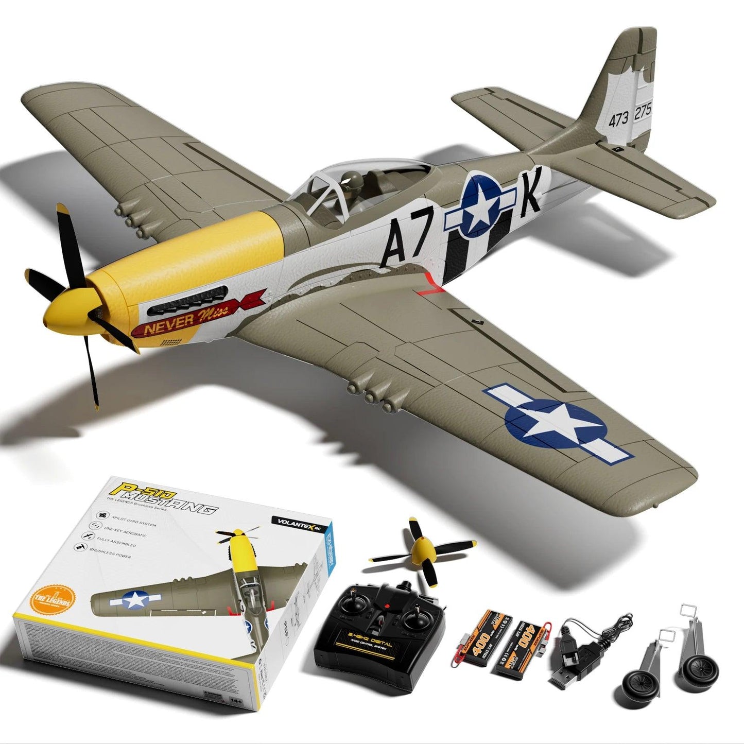 Exhobby Rc Plane | P51D 500Mm | Toylandeu