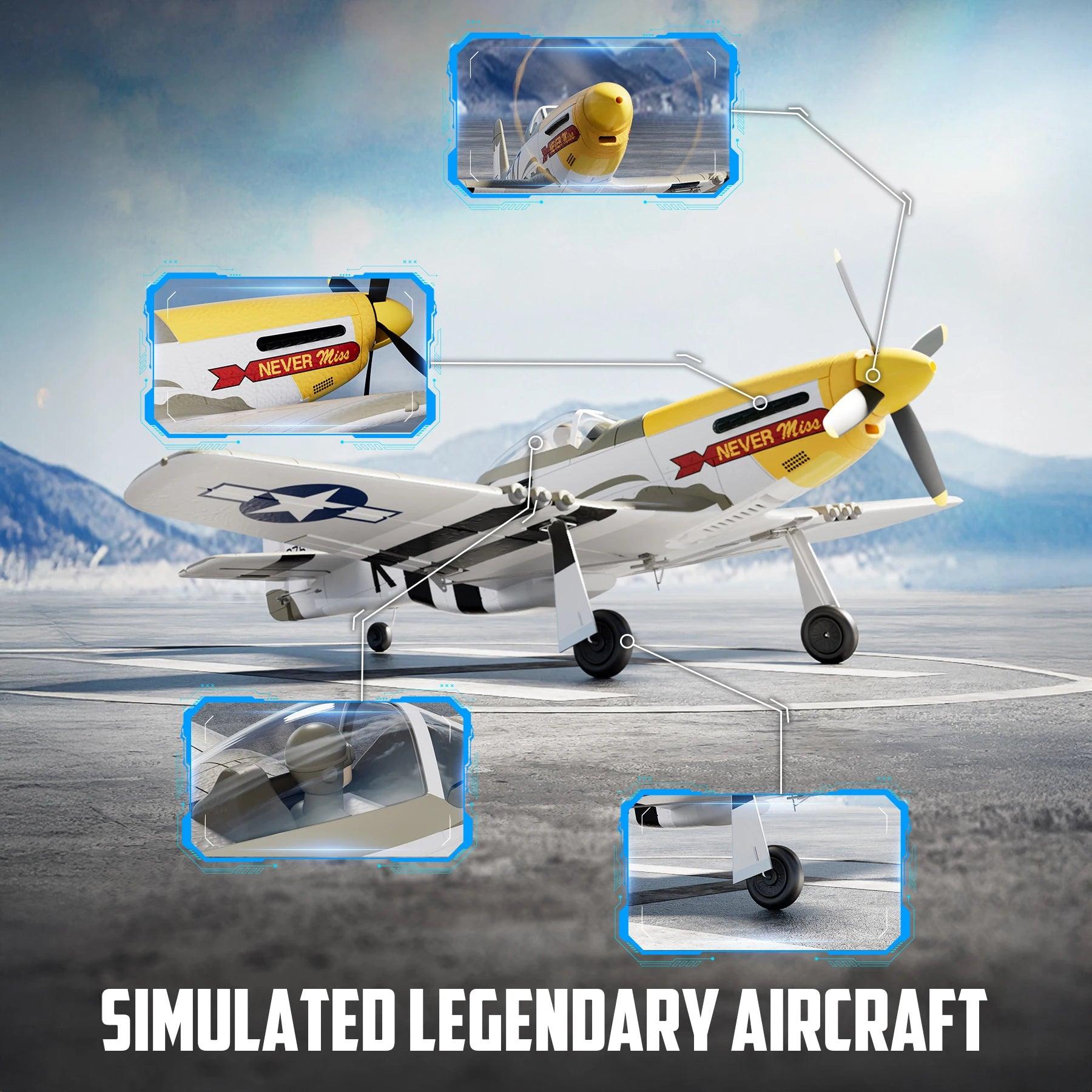 Exhobby Rc Plane | P51D 500Mm | Toylandeu