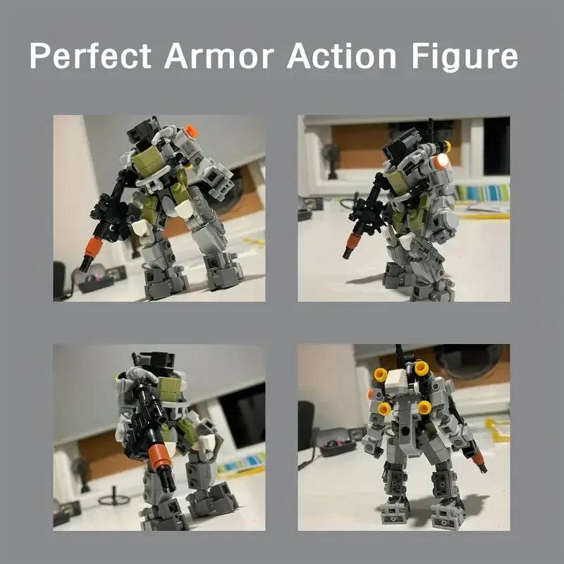 Exoskeleton Mecha Soldier Building Blocks DIY Kids Puzzle Toys - ToylandEU