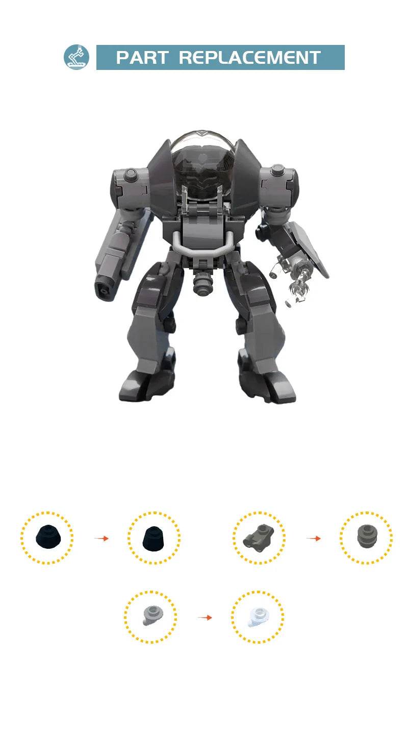 Exoskeleton Mecha Soldier Building Blocks DIY Kids Puzzle Toys - ToylandEU