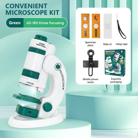Explore Nature: Kids' 60X-120X/180X Handheld Microscope STEM Kit - ToylandEU