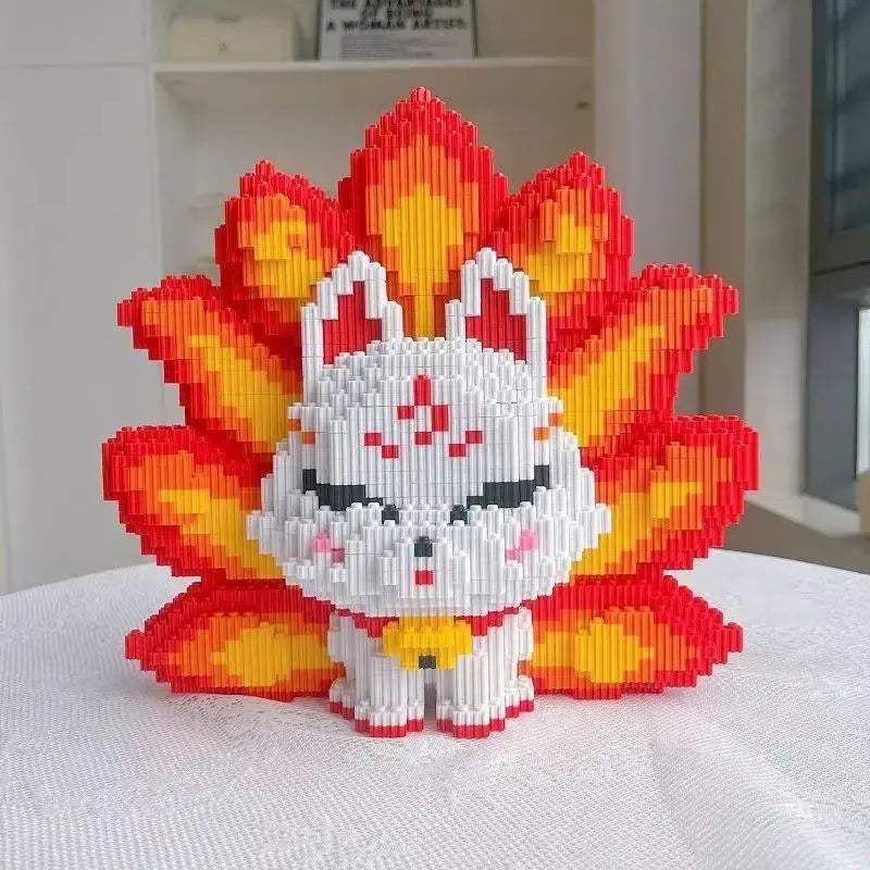 Exquisite 3D Puzzle Kit Nine Tailed Fox Model Build Set - ToylandEU