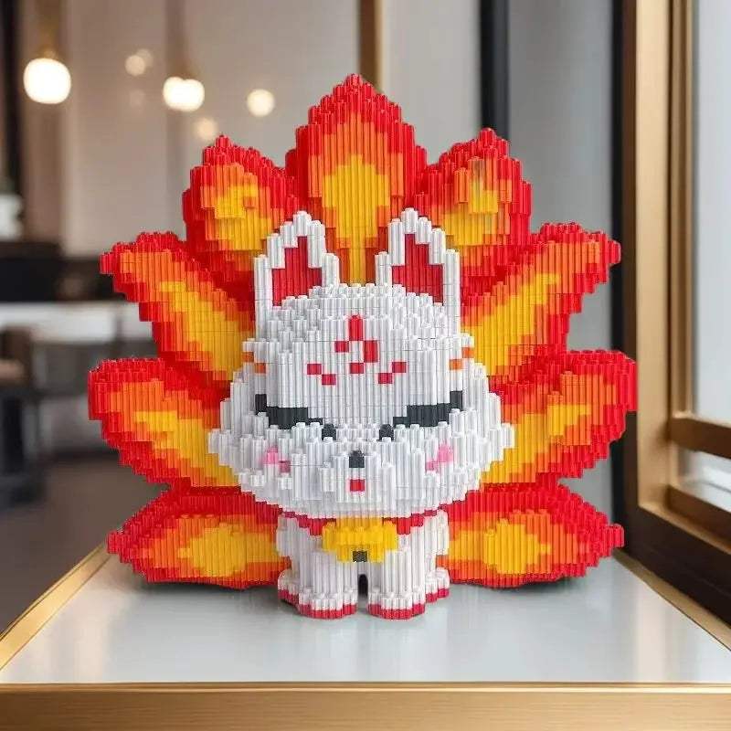 Exquisite 3D Puzzle Kit Nine Tailed Fox Model Build Set - ToylandEU