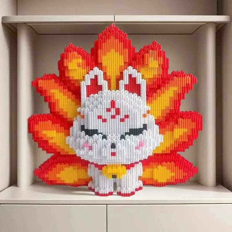 Exquisite 3D Puzzle Kit Nine Tailed Fox Model Build Set - ToylandEU