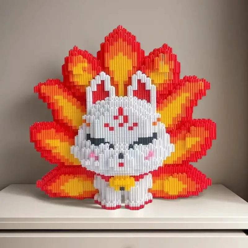 Exquisite 3D Puzzle Kit Nine Tailed Fox Model Build Set - ToylandEU