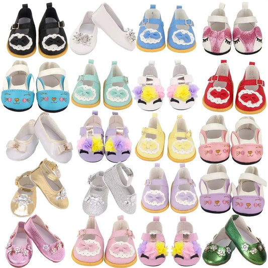  Exquisite Bow Doll Shoes 18 Inch American Girl Comfort -  ToylandEU™