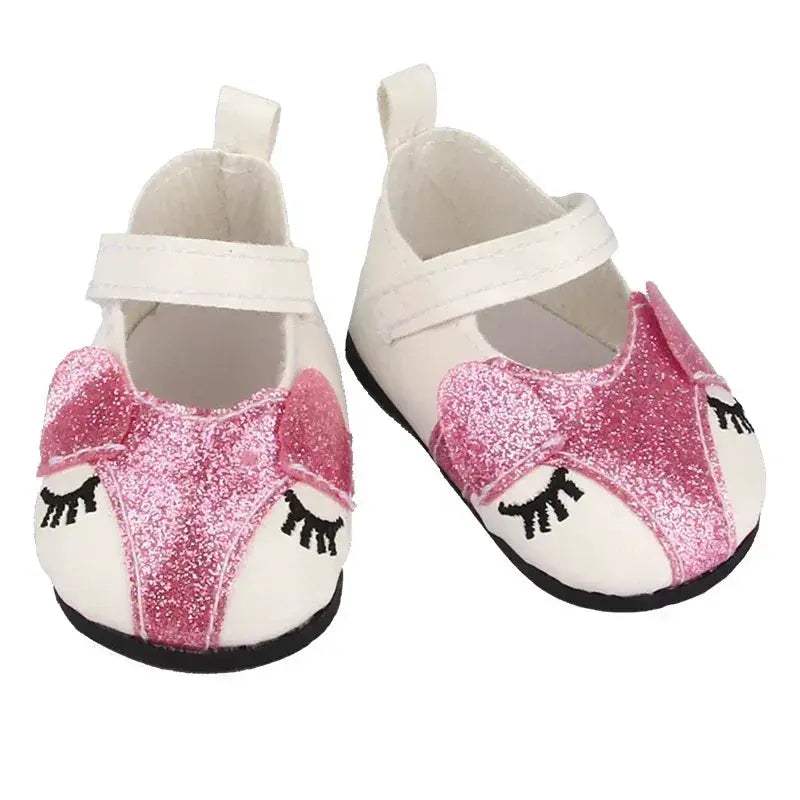 Exquisite Bow Doll Shoes 18 Inch American Girl Dolls - ToylandEU