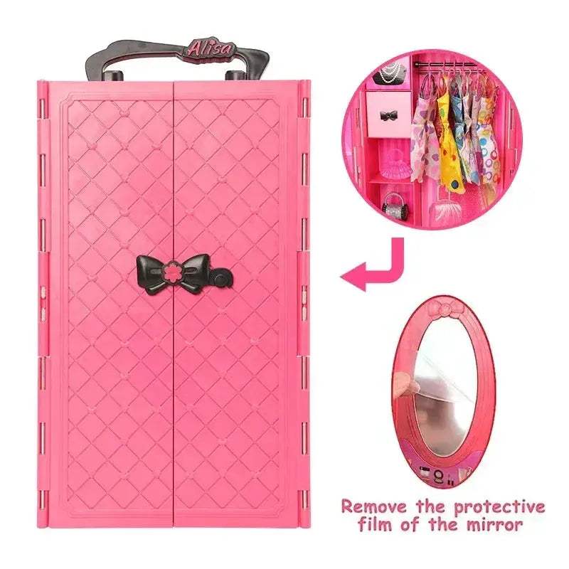 Extensive Doll Accessories Wardrobe Set With 73 Pieces - ToylandEU