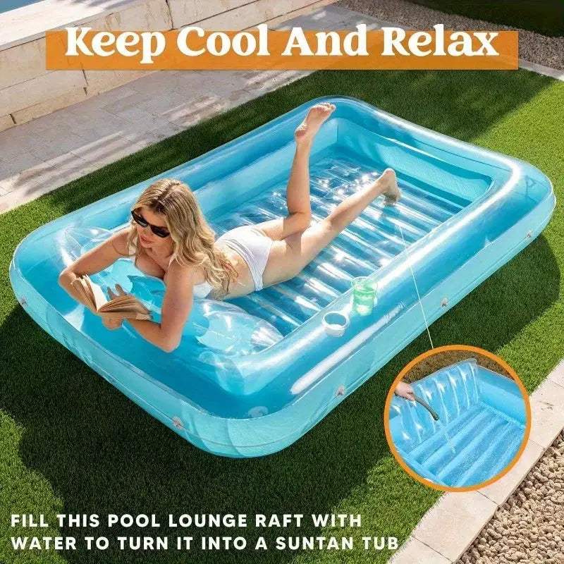  Extra Large Inflatable Pool Lounger For Sunbathing PVC -  ToylandEU™