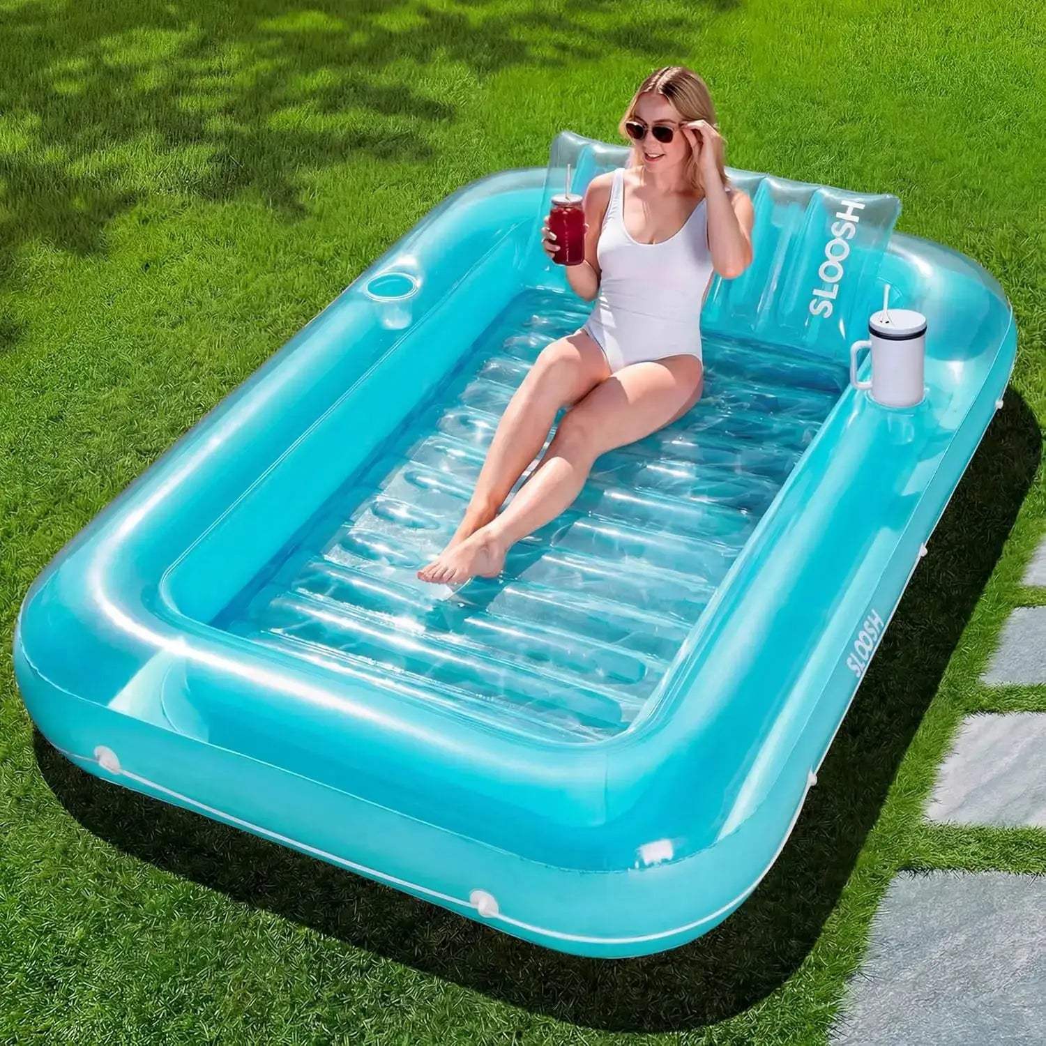  Extra Large Inflatable Pool Lounger For Sunbathing PVC -  ToylandEU™