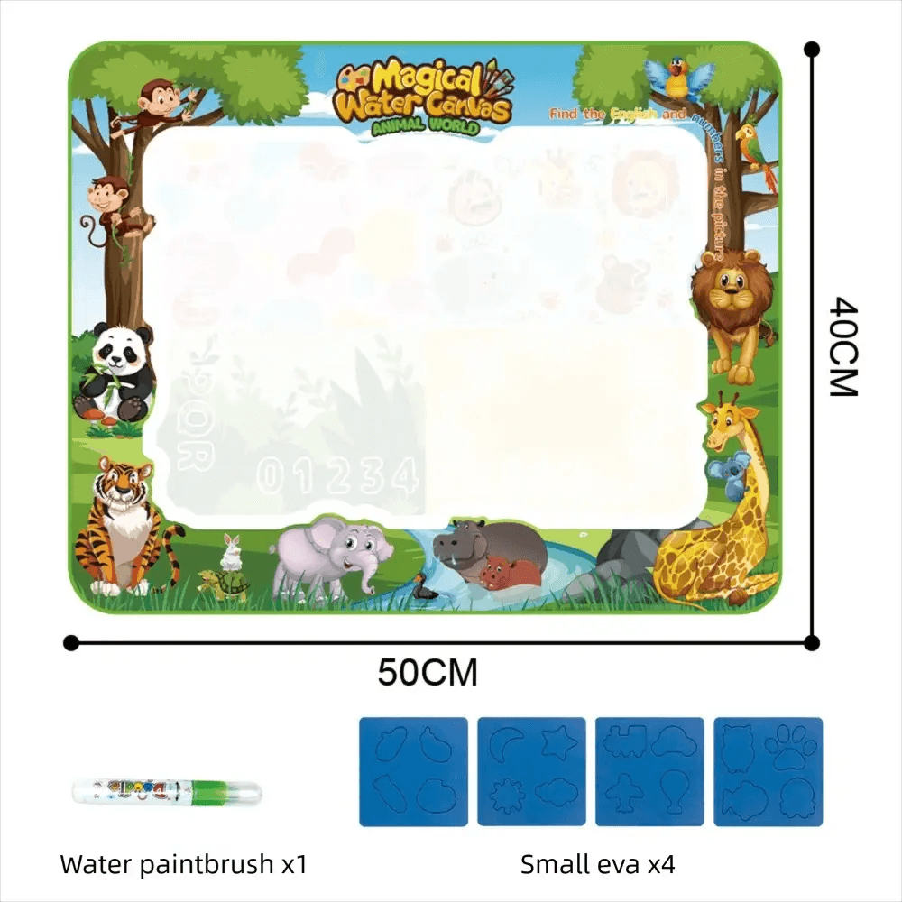 Magic Water Drawing Mat Extra Large Water Doodle Toy Set Painting Board Children Educational Toys Gift for Kids Multiple Size - ToylandEU
