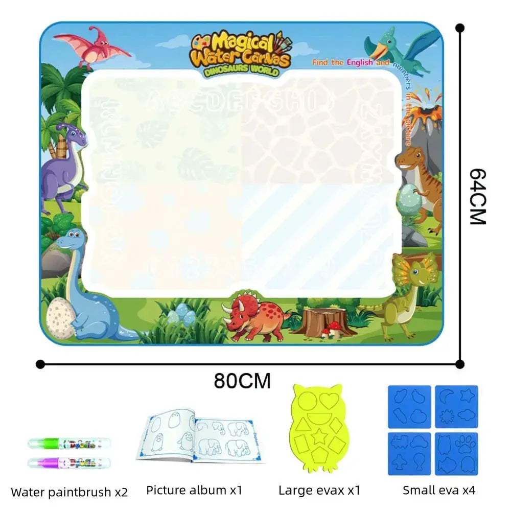 Magic Water Drawing Mat Extra Large Water Doodle Toy Set Painting Board Children Educational Toys Gift for Kids Multiple Size - ToylandEU