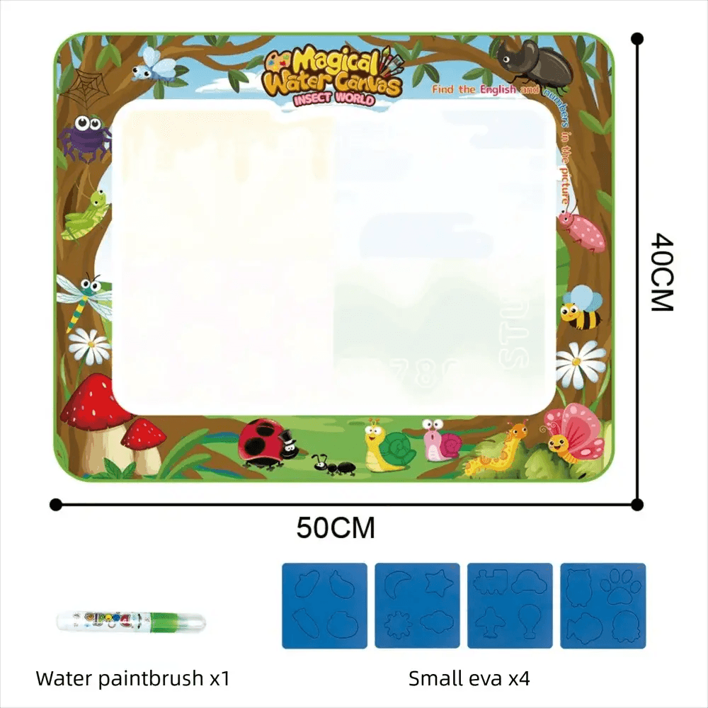 Magic Water Drawing Mat Extra Large Water Doodle Toy Set Painting Board Children Educational Toys Gift for Kids Multiple Size - ToylandEU