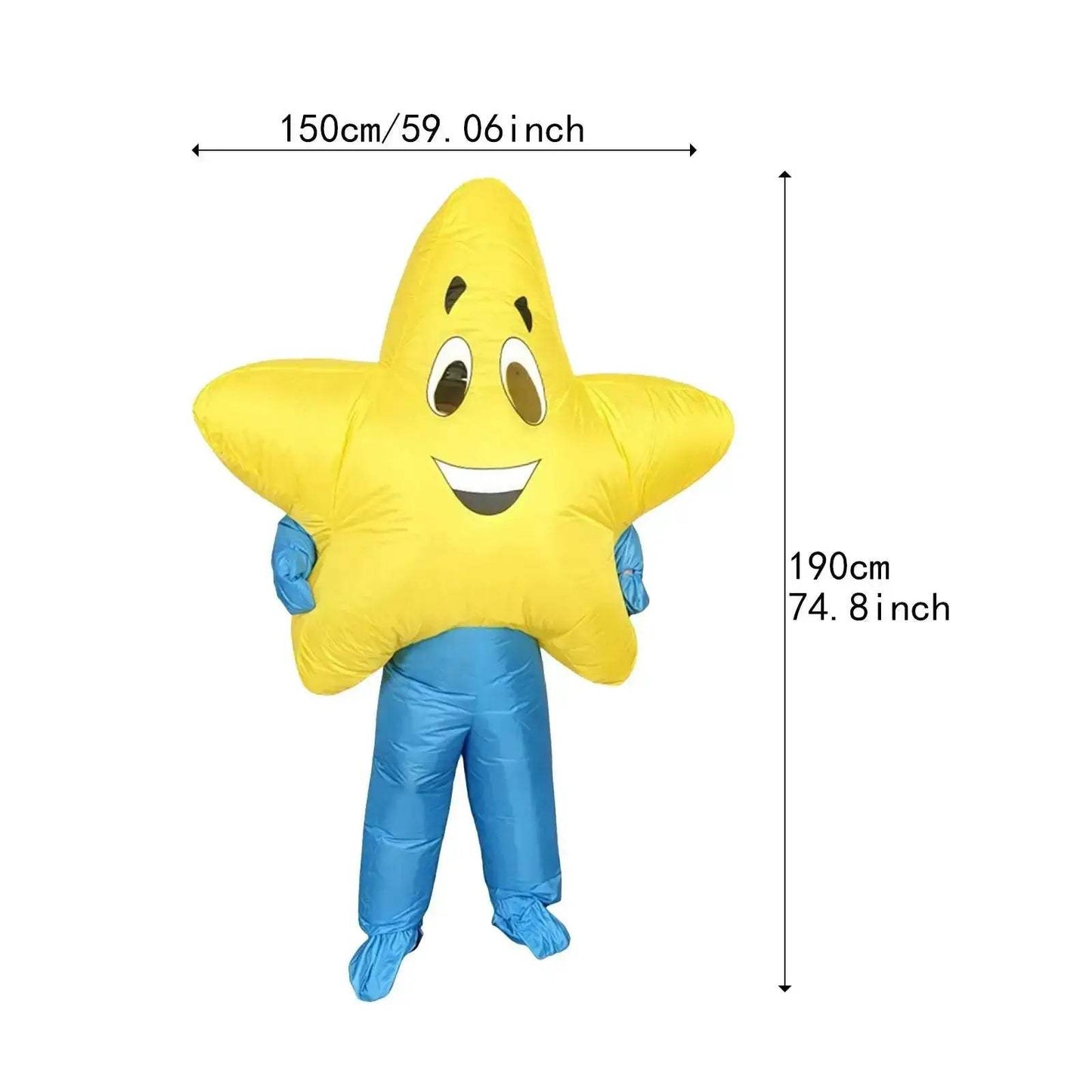 Eye Catching Inflatable Five Point Star Costume For Halloween - ToylandEU