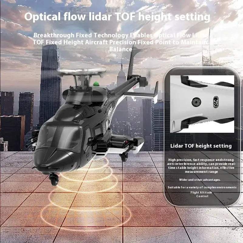 Yuxiang F02s Flying Wolf Armed Helicopter Rc Remote Control Aircraft Gps Positioning Automatic Return 1:34 Aircraft Model - ToylandEU