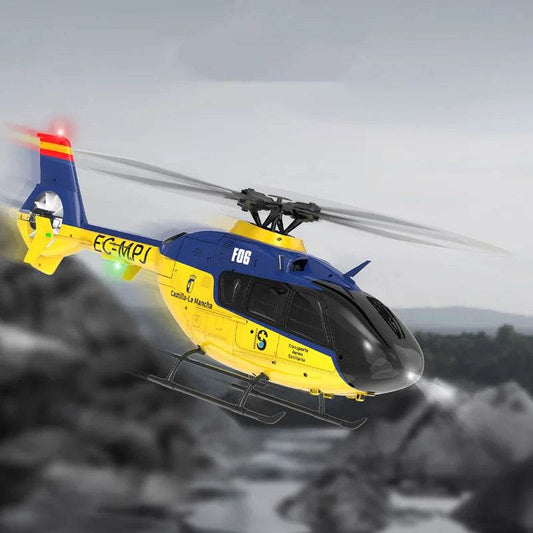 F06 EC135 Helicopter Simulator - One-Key Inverted 3D Stunt Mastery - ToylandEU