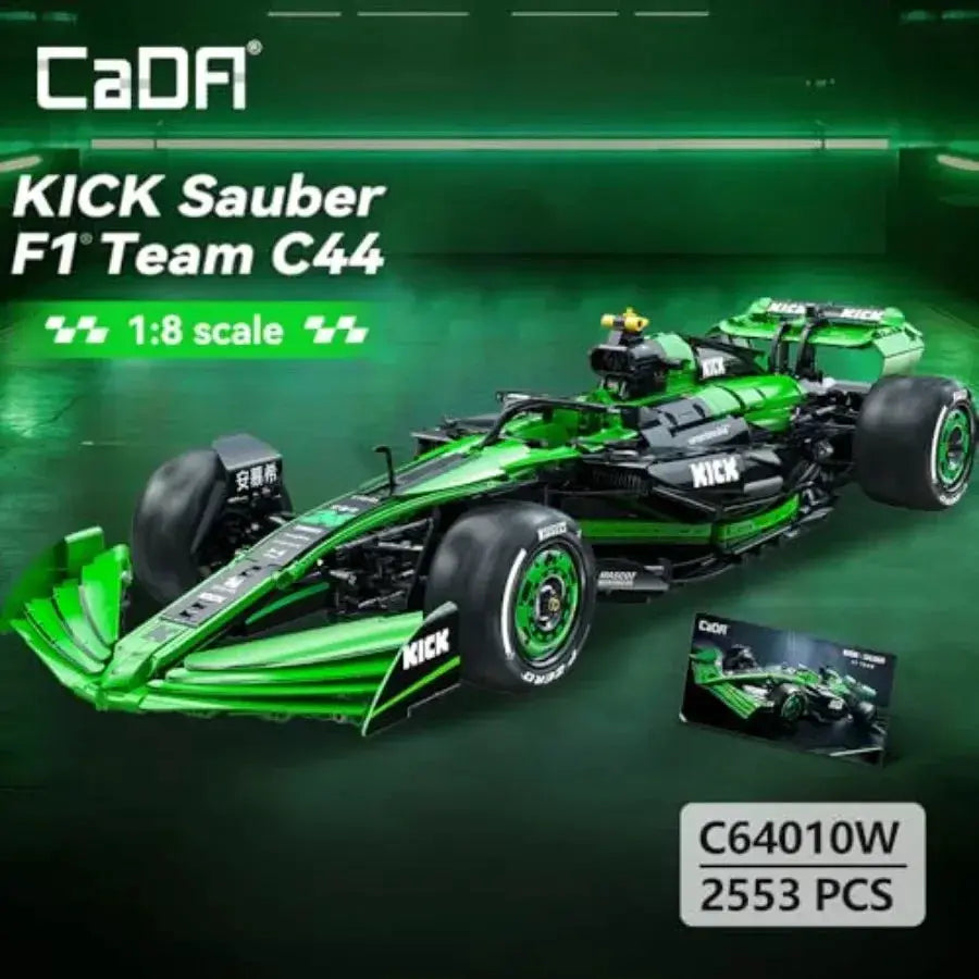 F1 Racing Car Building Blocks One Eighth Scale Sauber C44 - ToylandEU