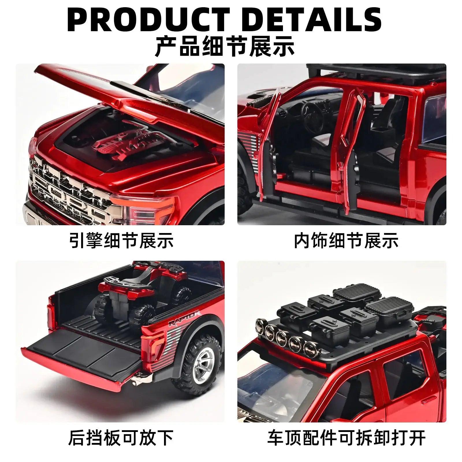  F150 Raptor Diecast Car With Realistic Engine Sound -  ToylandEU™