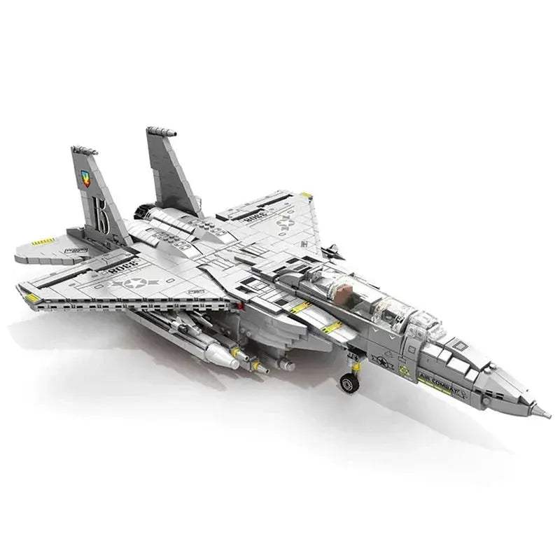 F15E Fighter Jet Building Blocks Educational Military Set - ToylandEU