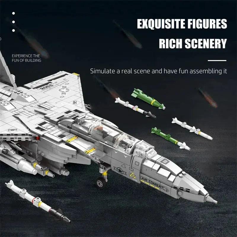  F15E Fighter Jet Building Blocks Educational Set -  ToylandEU™