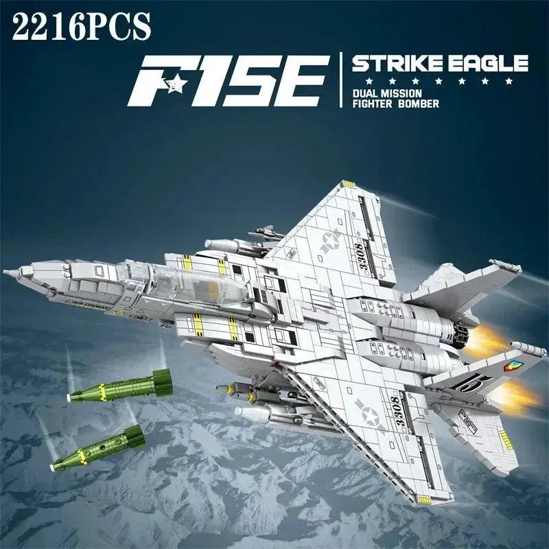  F15E Fighter Jet Building Blocks Educational Set -  ToylandEU™
