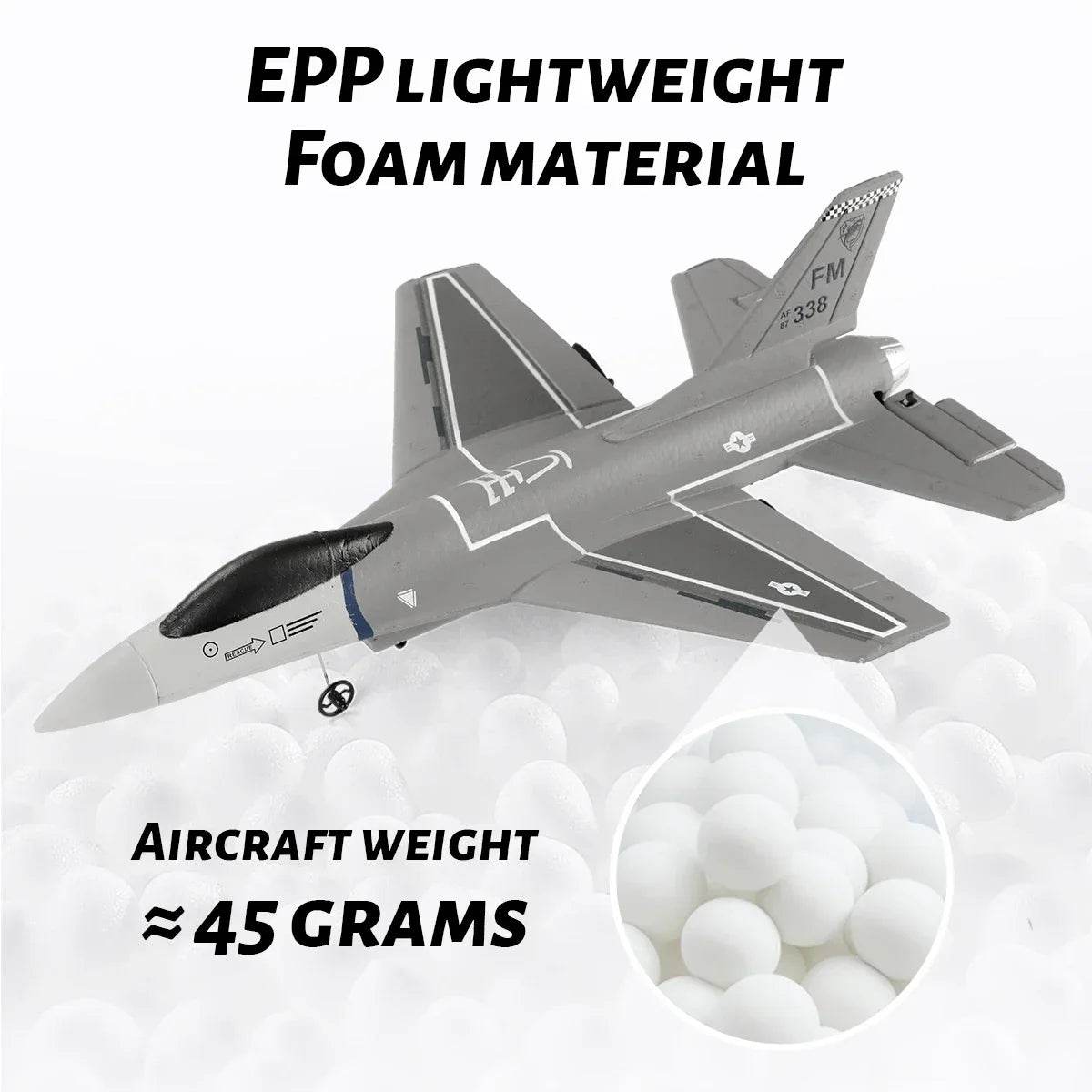 F16 RC Fighter Plane 3CH EPP Foam 2.4G Remote Control Airplane - ToylandEU