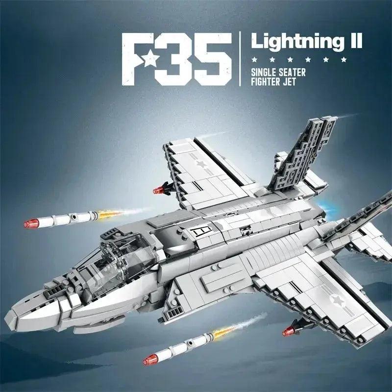  F22 Fighter Building Blocks Set Realistic Aircraft Kit -  ToylandEU™