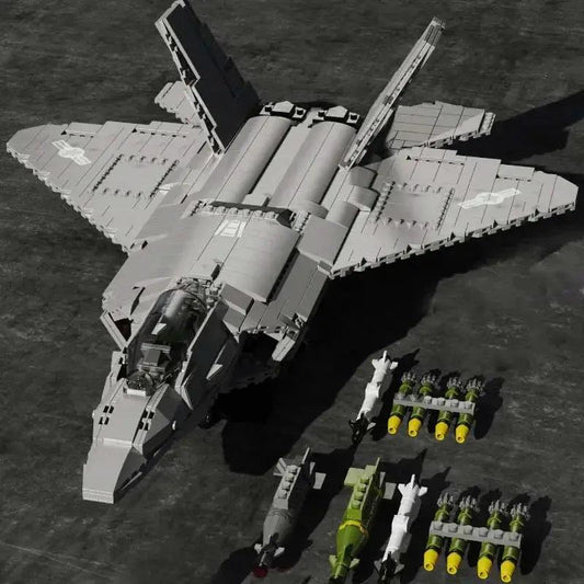  F22 Fighter Educational Building Blocks Safe Airplanes -  ToylandEU™