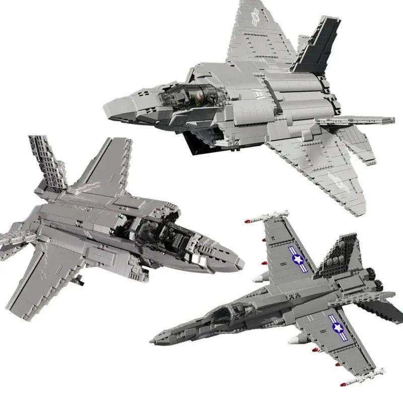  F22 Fighter Educational Building Blocks Safe Airplanes -  ToylandEU™